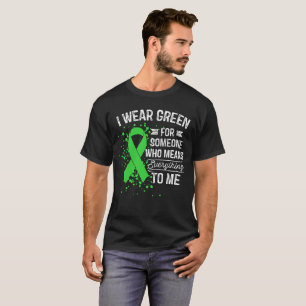 Jag ha på sig grönt - grön bandgåva för t shirt