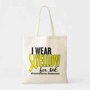 Jag ha på sig gult för mig Endometriosis 10 Tygkasse