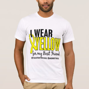 Jag ha på sig gult för min Endometriosis för b T-shirt