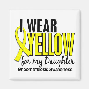 Jag ha på sig gult för min Endometriosis för Magnet