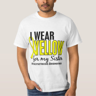 Jag ha på sig gult för min Endometriosis för Tee