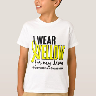 Jag ha på sig gult för min mamma 10 t-shirt
