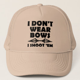 Jag ha på sig inte pilbågar som jag skjuter dem keps