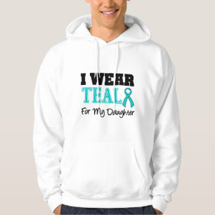 Jag ha på sig krickabandet för min dotter hoodie