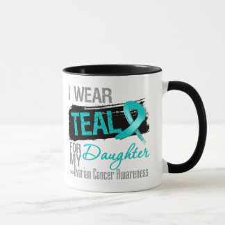 Jag ha på sig krickabandet för min Ovarian cancer Mugg