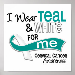 Jag ha på sig krickavit 42 mig Cervical cancer Poster