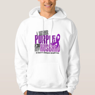 Jag ha på sig lilor för min Crohns för make 6 Sweatshirt Med Luva
