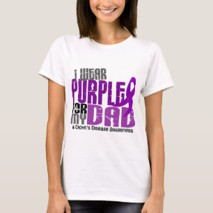 Jag ha på sig lilor för min Crohns för pappa 6 T-shirt