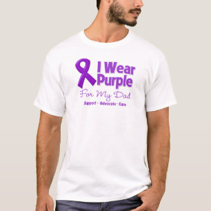 Jag ha på sig lilor för min pappa t-shirt