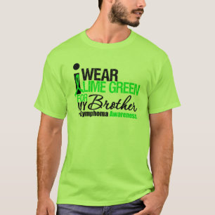 Jag ha på sig limefruktgrönt för min broder t-shirt