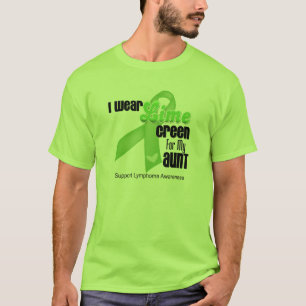 Jag ha på sig limefruktgrönt för min moster - tee shirt