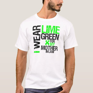 Jag ha på sig limefruktgrönt för min t shirt
