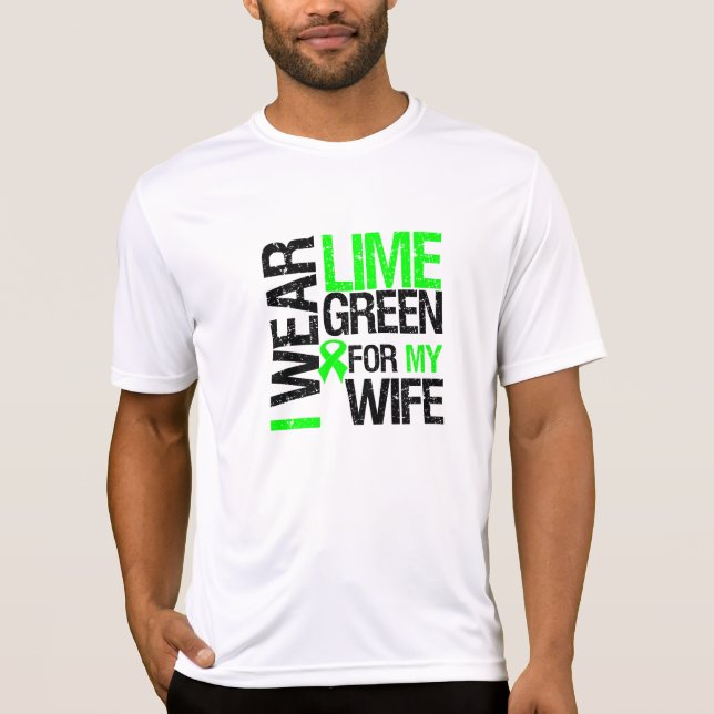 Jag ha på sig limefruktgrönt för min t shirt (Framsida)