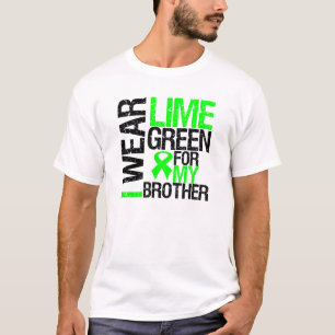 Jag ha på sig limefruktgrönt för min t shirt
