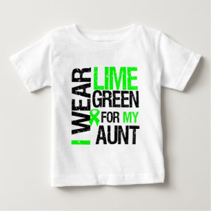Jag ha på sig limefruktgrönt för min tee shirt