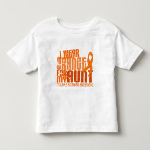 Jag ha på sig orange ms för den åtskilliga tee