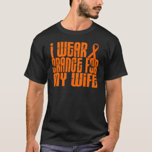 Jag ha på sig orangen för min fru 16 tee shirt
