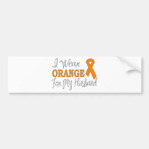 Jag ha på sig orangen för min make (det orange bildekal