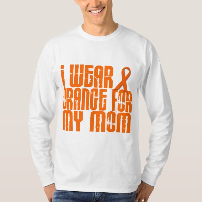 Jag ha på sig orangen för min mamma 16 tee shirt (Framsida)