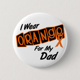Jag ha på sig orangen för min PAPPA 8 Knapp