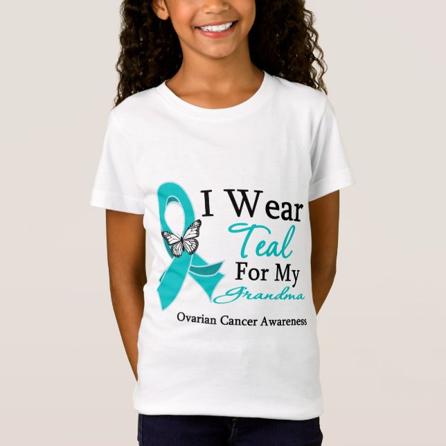Jag ha på sig Ovarian cancer för T-shirt (Framsida)