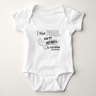 Jag ha på sig pärlan för min underbara lungcanc t-shirt