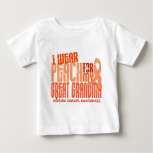 Jag ha på sig persikan för underbara livmoder- t-shirt
