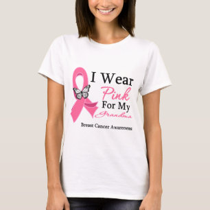 Jag ha på sig rosa bandmormorbröstcancer t-shirt
