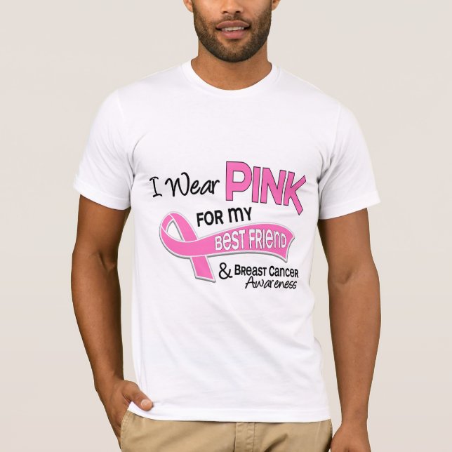 Jag ha på sig rosor för min bröstcancer för bästa t-shirt (Framsida)
