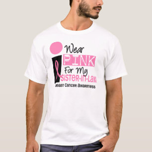Jag ha på sig rosor för min bröstcancer för t-shirt