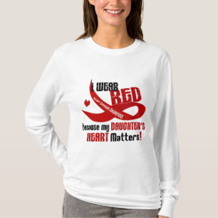 Jag ha på sig rött för min dotter 33 t shirt