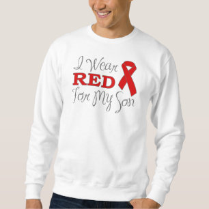 Jag ha på sig rött för min Son (det röda bande Sweatshirt