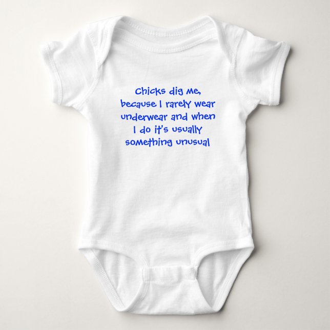 Jag ha på sig sällan underkläder t-shirt (Framsida)