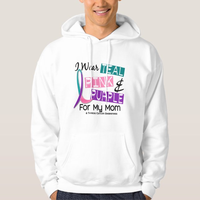 Jag ha på sig Thyroidbandet för min mamma 37 Sweatshirt (Framsida)