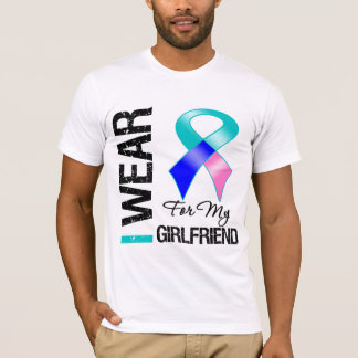 Jag ha på sig Thyroidcancerbandet för min flickvän Tee Shirt