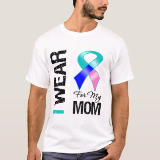 Jag ha på sig Thyroidcancerbandet för min mamma T Shirt