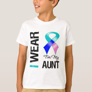 Jag ha på sig Thyroidcancerbandet för min moster T Shirt