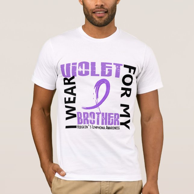 Jag ha på sig violetta Hodgkins för broder 46 Tee Shirt (Framsida)