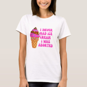Jag hade aldrig fått glass i avbrutet t shirt