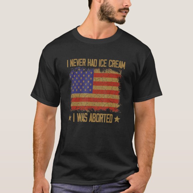 Jag hade aldrig fått iskräm jag blev avbruten 6 t shirt (Framsida)