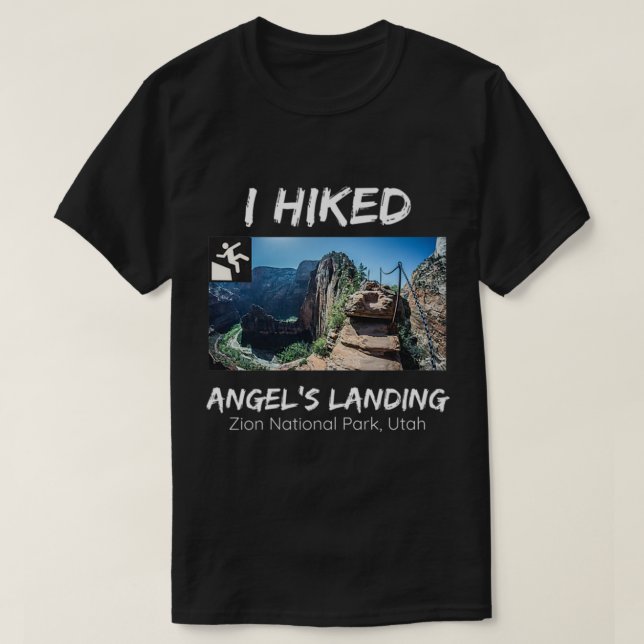 Jag hade angens landande Zion National Park Utah P T Shirt (Design framsida)