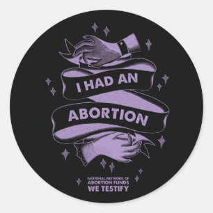 Jag hade ett abortmärke Lakan (6 per år) Runt Klistermärke