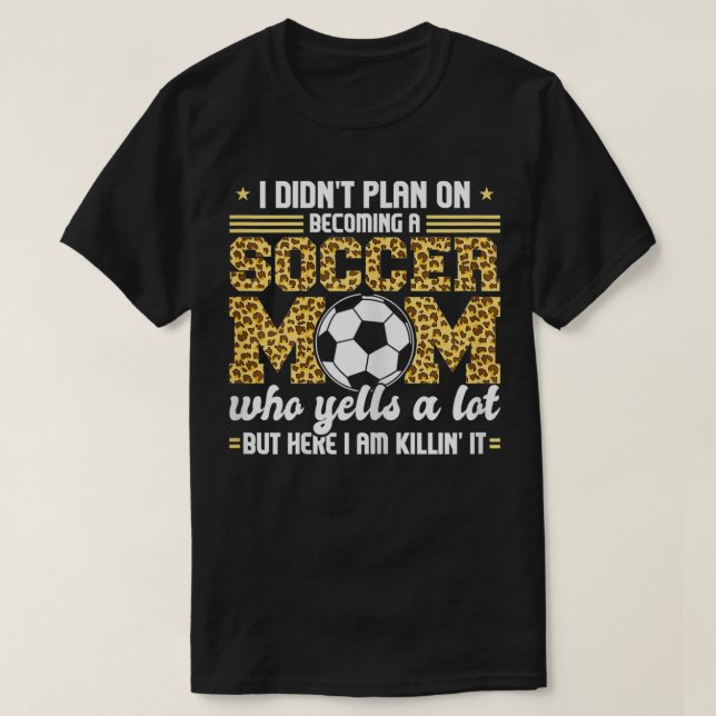 Jag hade inga planer på att bli en fotbollsspelare t shirt (Design framsida)