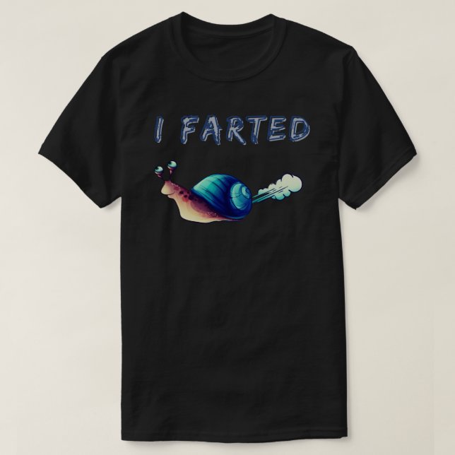 Jag hade kul med snigel fart Sticker T Shirt (Design framsida)