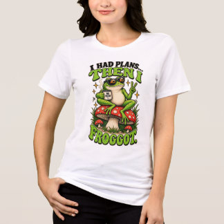 Jag Hade Planer Sedan Jag Groddade Söt Rolig Groda T Shirt