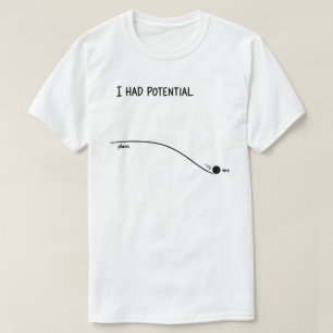 Jag Hade Potential Roligt Minimalistiskt Avböjande T Shirt