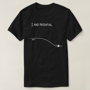 Jag Hade Potential Rollig Förhalning Humor T Shirt