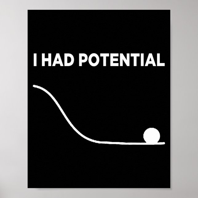 Jag Hade Potential T-shirt.png Poster (Framsidan)