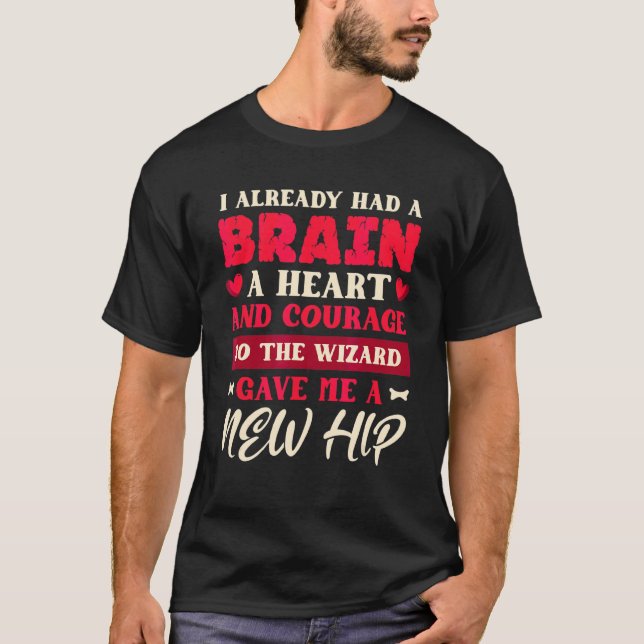 Jag hade redan ett hjärta och mod som Hip Repl. T Shirt (Framsida)
