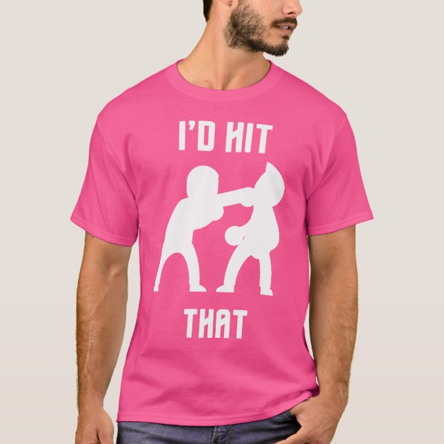 Jag hade Slått den där konstiga Boxingkickboxing T Shirt (Framsida)